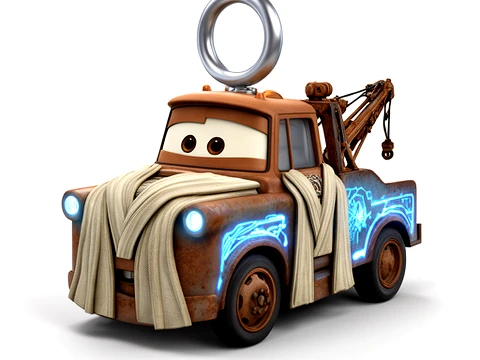 Mater Jedi Ring Figure 3D Model