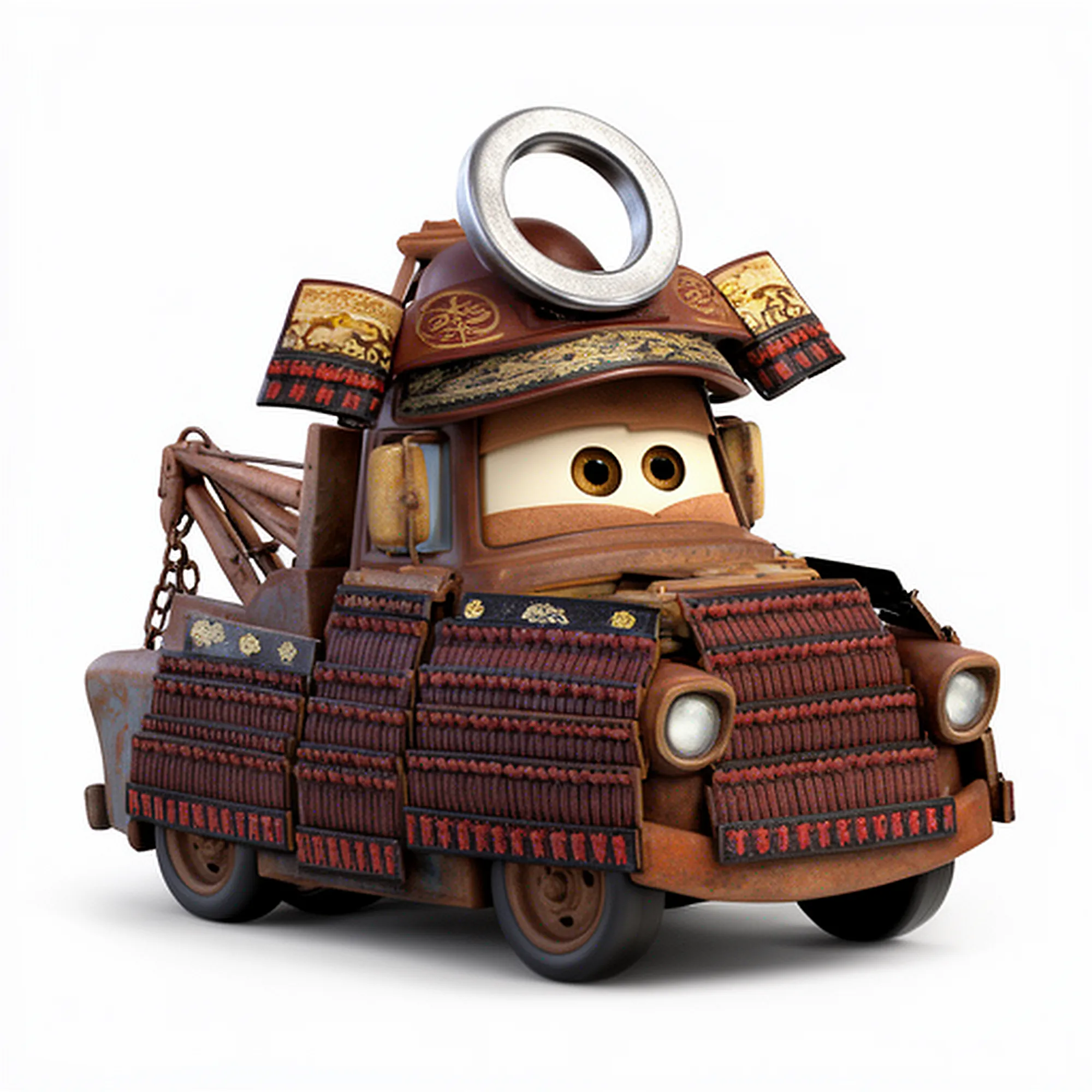 Mater Samurai Ring Figure 3D Model .c4d .max .obj .3ds .fbx .stl .blend 