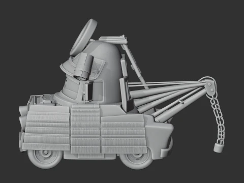 Mater Samurai Ring Figure 3D Model