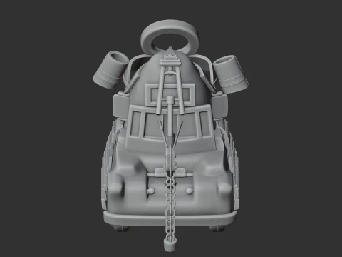 Mater Samurai Ring Figure 3D Model