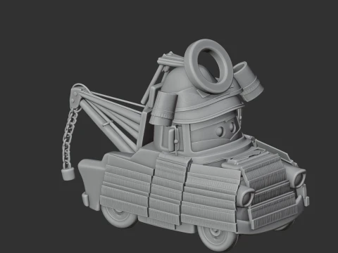 Mater Samurai Ring Figure 3D Model