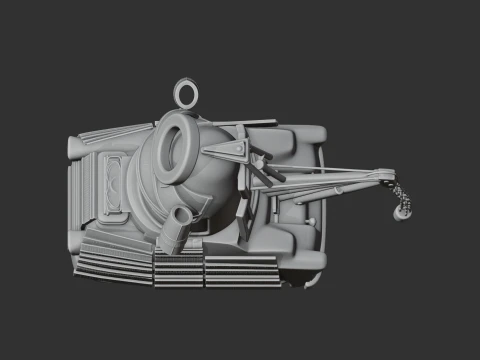 Mater Samurai Ring Figure 3D Model