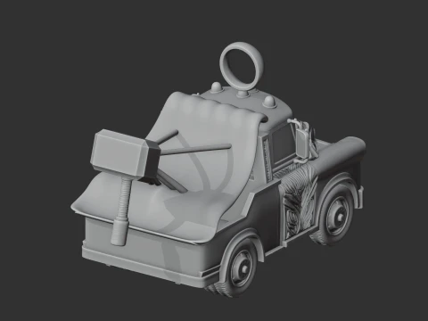 Mater Thor Ring Figure 3D Model