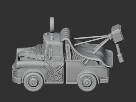Mater Thor Ring Figure 3D Model