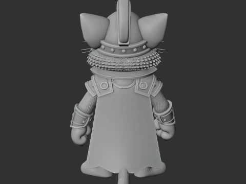 Tom Cat Gladiator Ring Figure 3D Model
