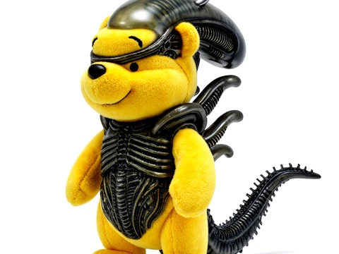 Winnie the Pooh Alien Xenomorph Ring Figure 3D Model