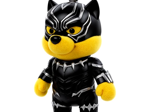 Winnie the Pooh Black Panther Ring Figure 3D Model