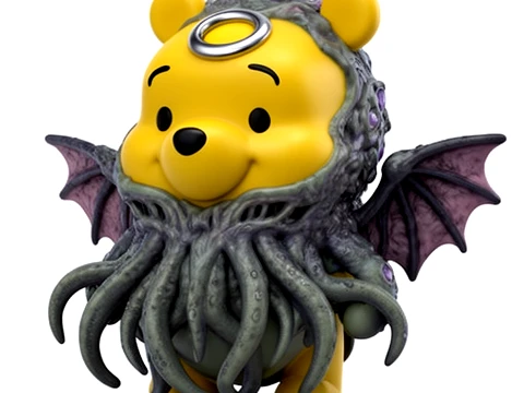 Winnie the Pooh Cthulhu Ring Figure 3D Model
