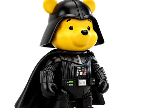 Winnie the Pooh Darth Vader Ring Figure 3D Model