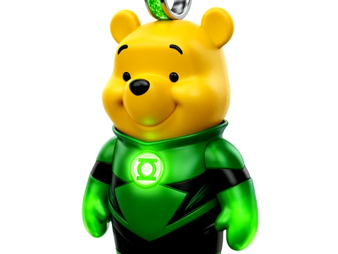 Winnie the Pooh Green Lantern Ring Figure 3Dモデル