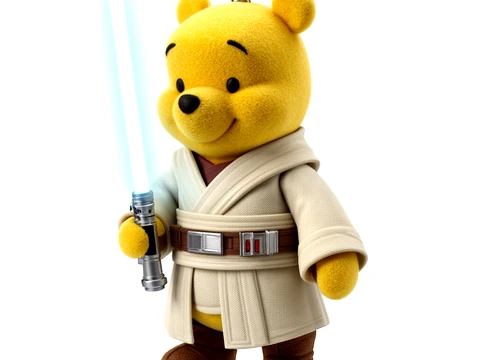 Winnie the Pooh Jedi Ring Figure 3D Model