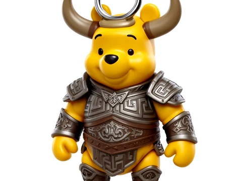 Winnie the Pooh Minotaur Ring Figure 3D Model