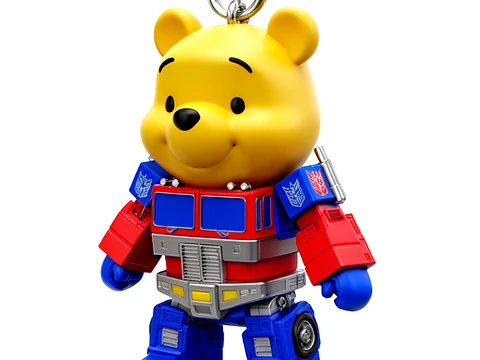 Winnie the Pooh Optimus Prime Ring Figure 3D Model