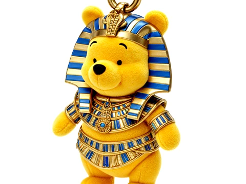 Winnie the Pooh Pharaoh Ring Figure 3D Model