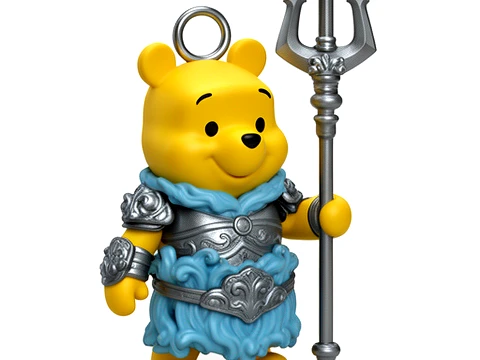 Winnie the Pooh Poseidon Ring Figure 3D Model