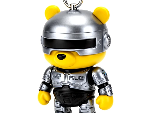 Winnie the Pooh Robocop Ring Figure 3D Model