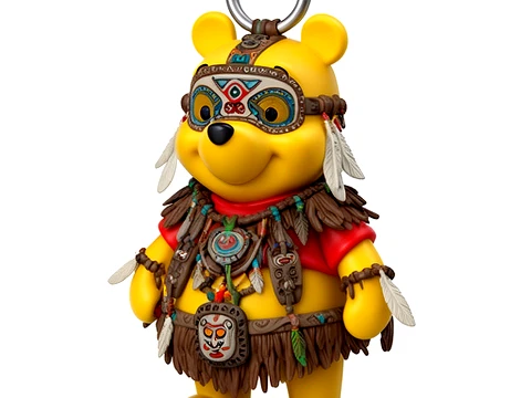 Winnie the Pooh Shaman Ring Figure 3D Model