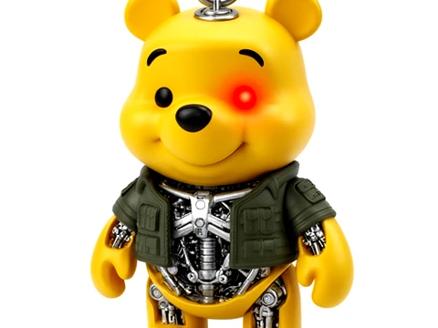 Winnie the Pooh Terminator Ring Figure 3D Model