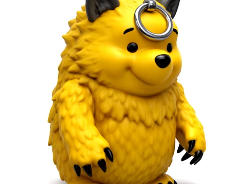 Winnie the Pooh Werewolf Ring Figure 3D Model
