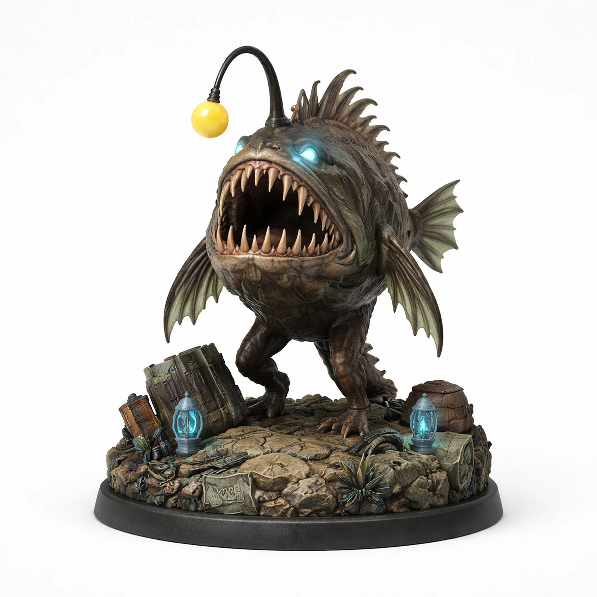 Anglerfish Outer Wilds 3D Model .c4d .max .obj .3ds .fbx .stl .blend 