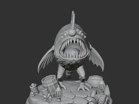 Anglerfish Outer Wilds 3D Model