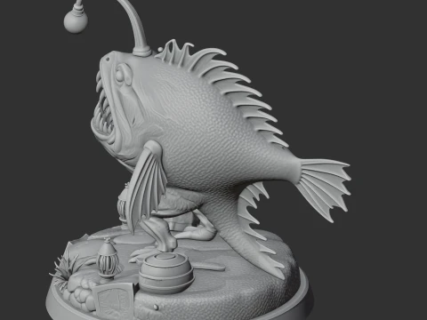 Anglerfish Outer Wilds 3D Model