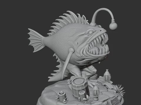 Anglerfish Outer Wilds 3D Model