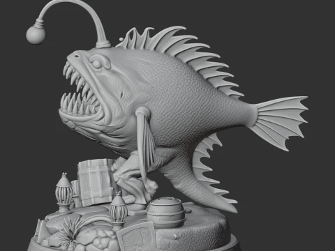 Anglerfish Outer Wilds 3D Model