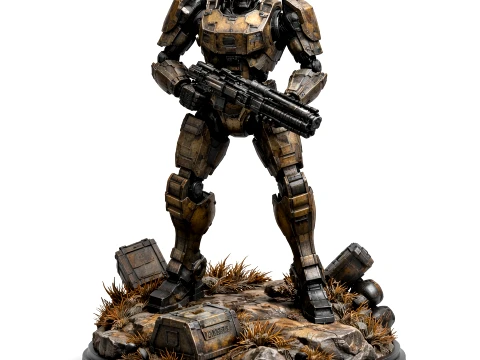 Automaton Scout Strider Helldivers 2 Modello 3D