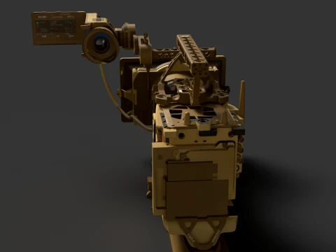 Golden ARRI ALEXA 35 Camera 3D Model