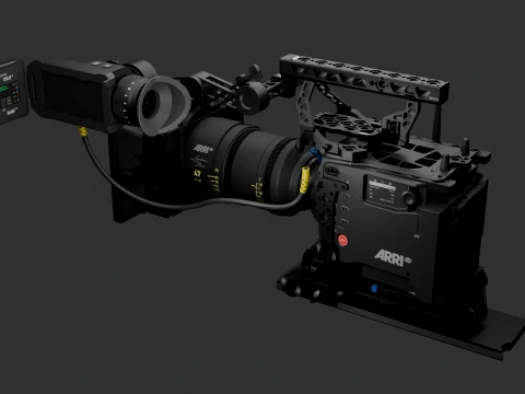 Professional Professional ARRI ALEXA35 Video Camera Video Camera 3D Model