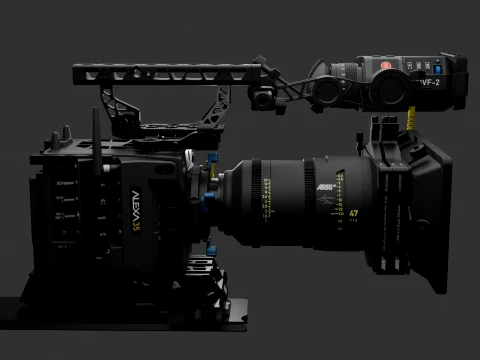 Professional Professional ARRI ALEXA35 Video Camera Video Camera 3D Model