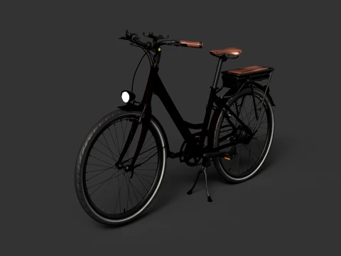Chinese Red Cherry Bike 3D Model
