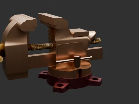 Chinese Golden Vise 3D Model