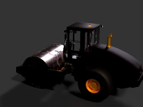 Road Roller 3D Model