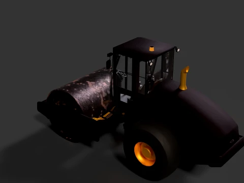 Road Roller 3D Model