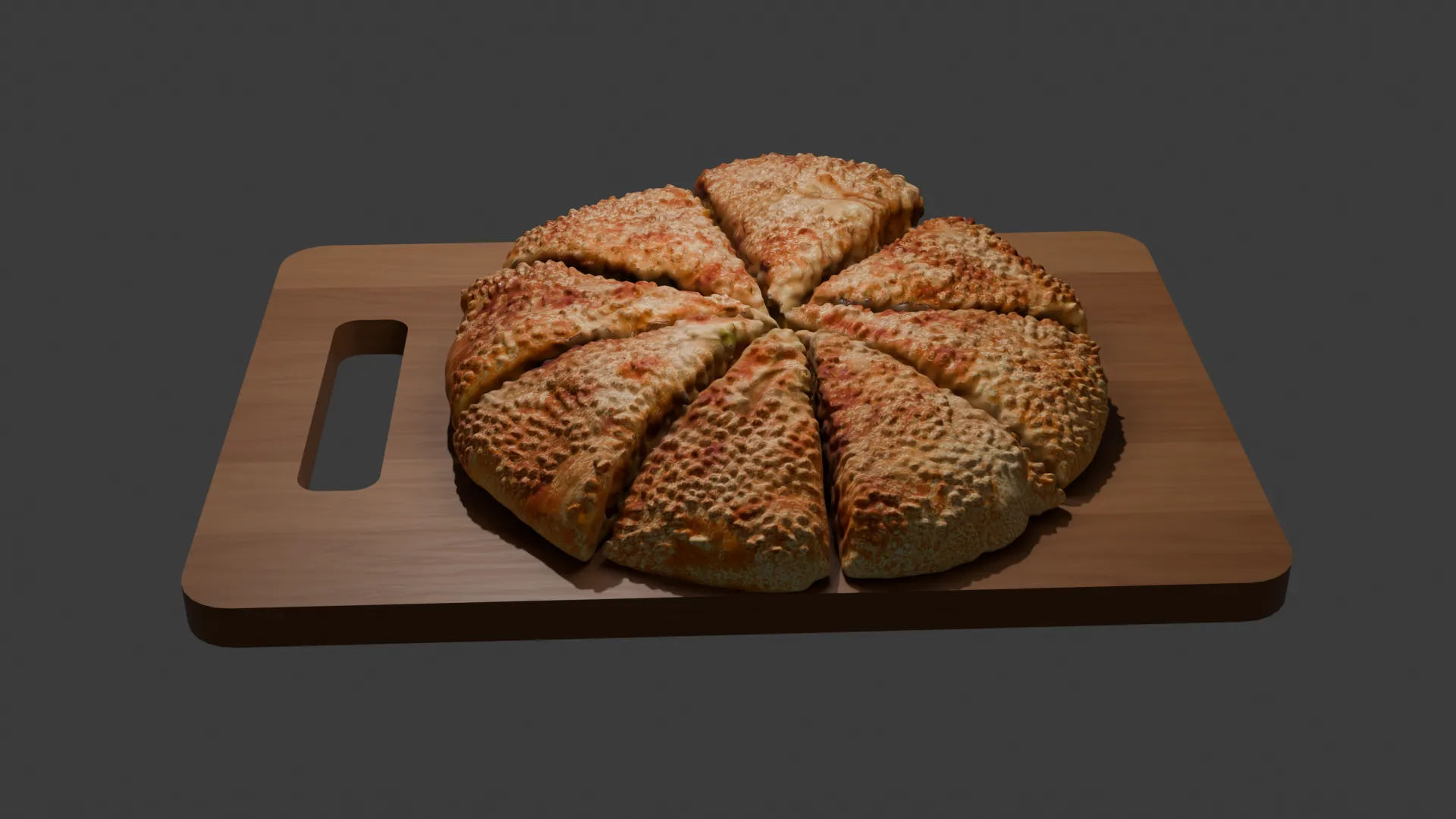 Da Bing Chinese Sesame Flatbread 3D Model .c4d .max .obj .3ds .fbx .stl .blend 