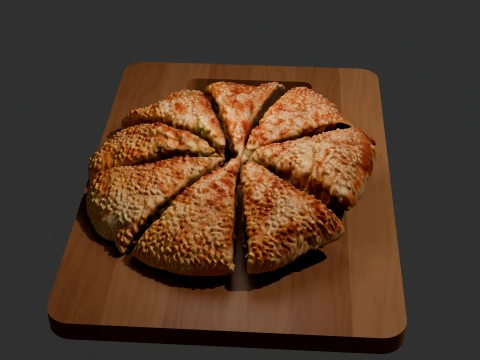 Da Bing Chinese Sesame Flatbread 3D Model