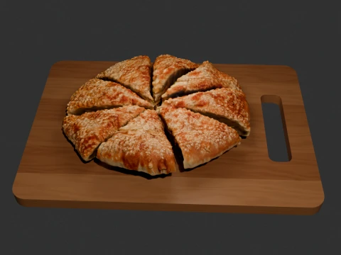 Da Bing Chinese Sesame Flatbread 3D Model