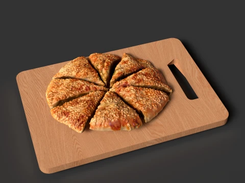 Da Bing Chinese Sesame Flatbread 3D Model