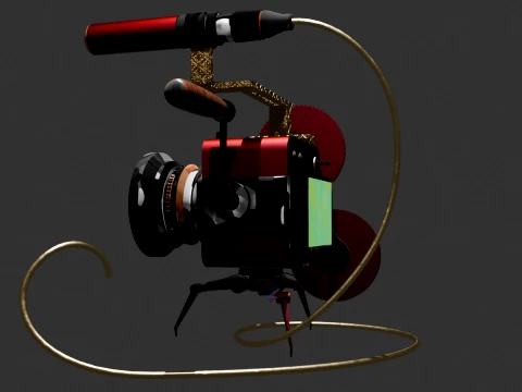 Chinese Movie Camera 3D Model