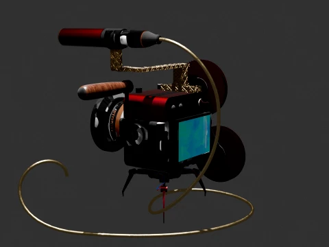 Chinese Movie Camera 3D Model