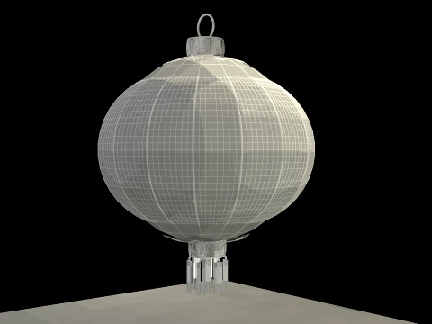 Chinese Red Lantern 3D Model