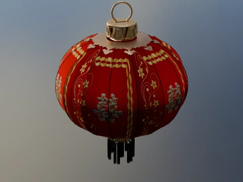 Chinese Red Lantern 3D Model