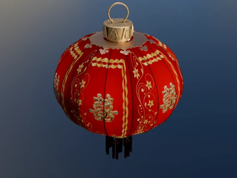 Chinese Red Lantern 3D Model