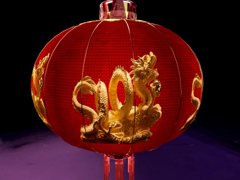 Chinese Red Lantern 3D Model