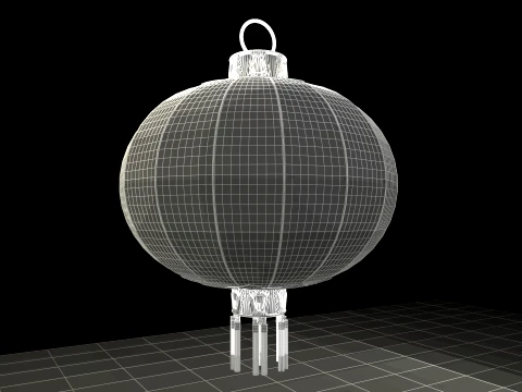 Chinese Red Lantern 3D Model