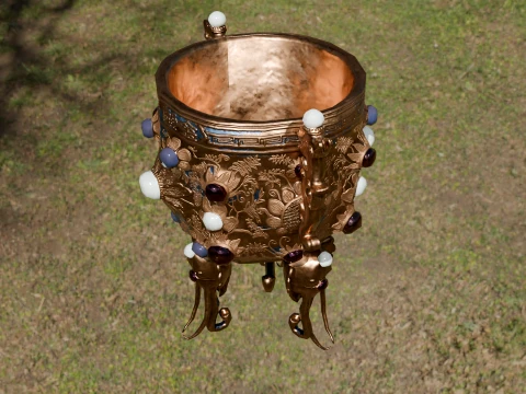 Chinese Ancient Treasure Cup 3D Model