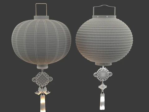 Chinese Red Lantern 3D Model