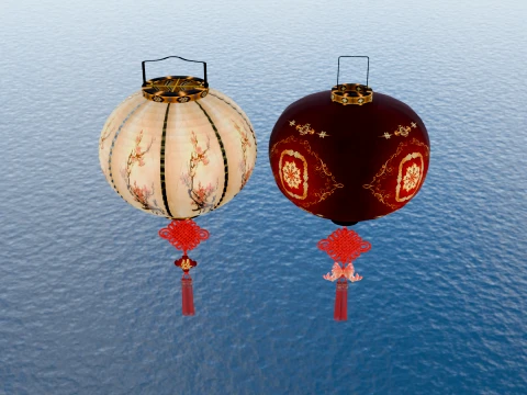 Chinese Red Lantern 3D Model